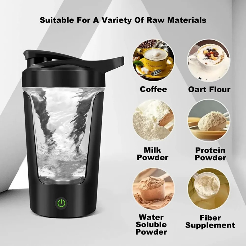 Protein Shaker Bottle - Shaker Cup USB Charging Shaker Cup