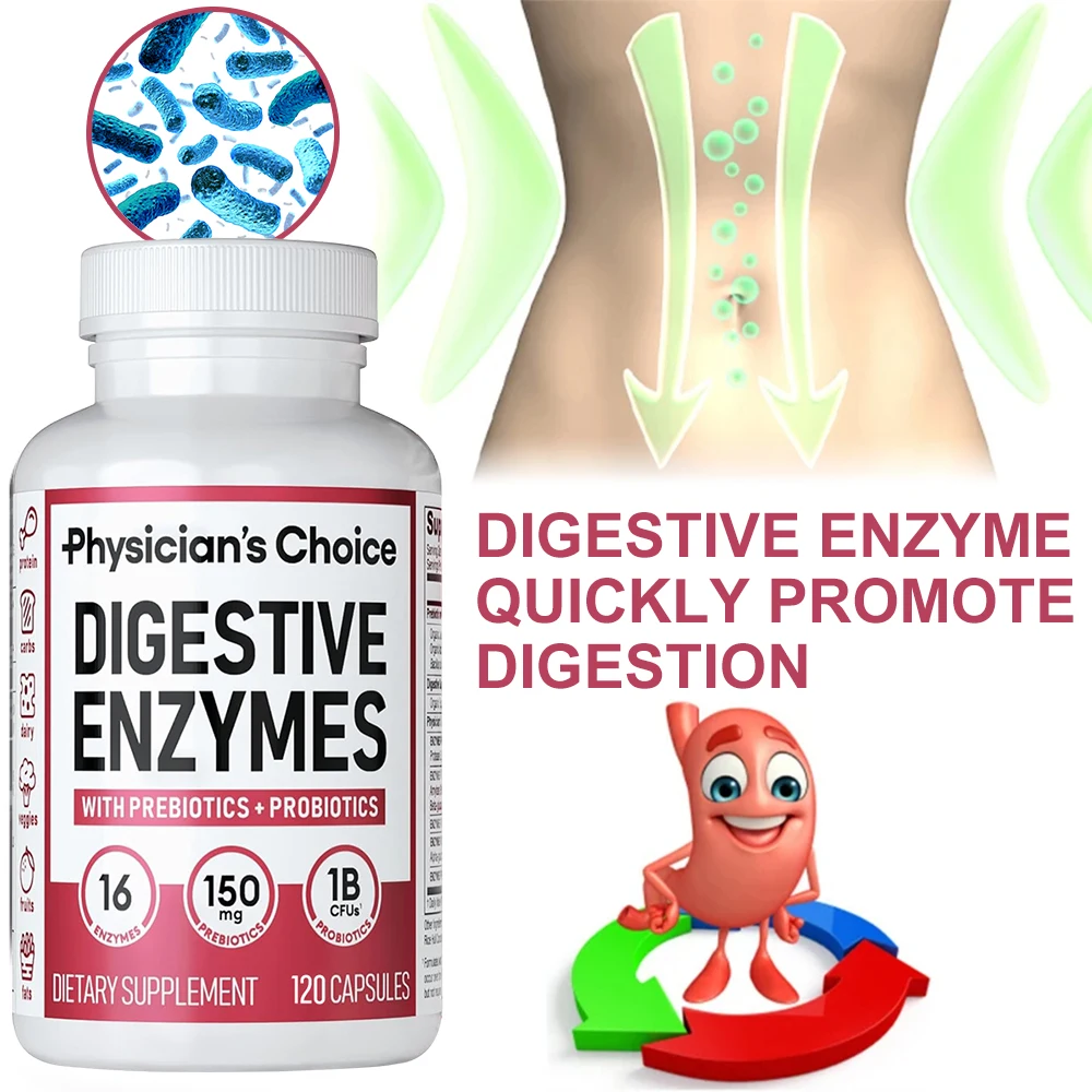 Digestive Enzyme Blend - Organic Digestive Enzyme Supplement - Promotes