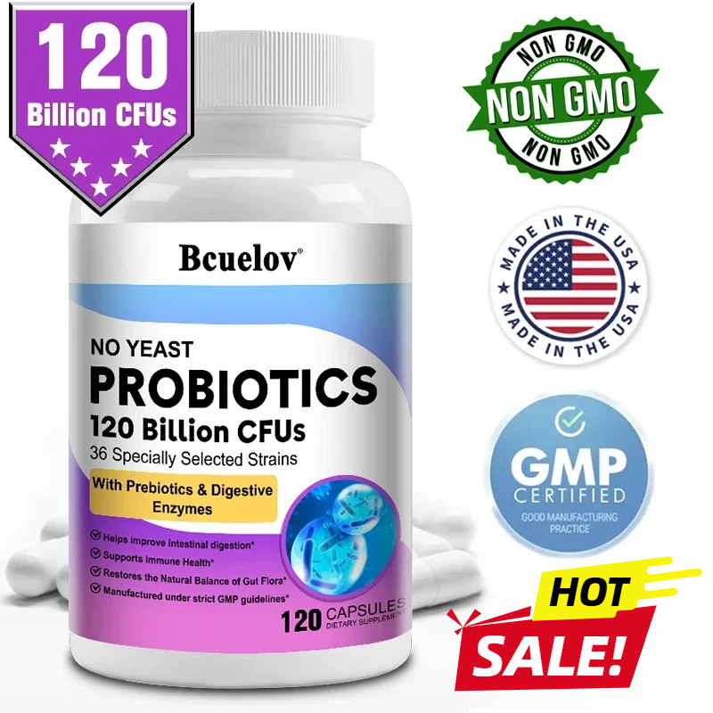 Digestive Enzyme Blend - Probiotics 120 Billion CFU 36 Strains