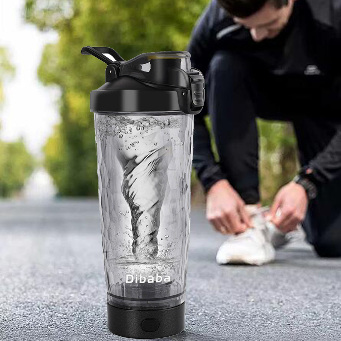 Protein Shaker Bottle - 700ml Electric Protein Powder Mixing Cup