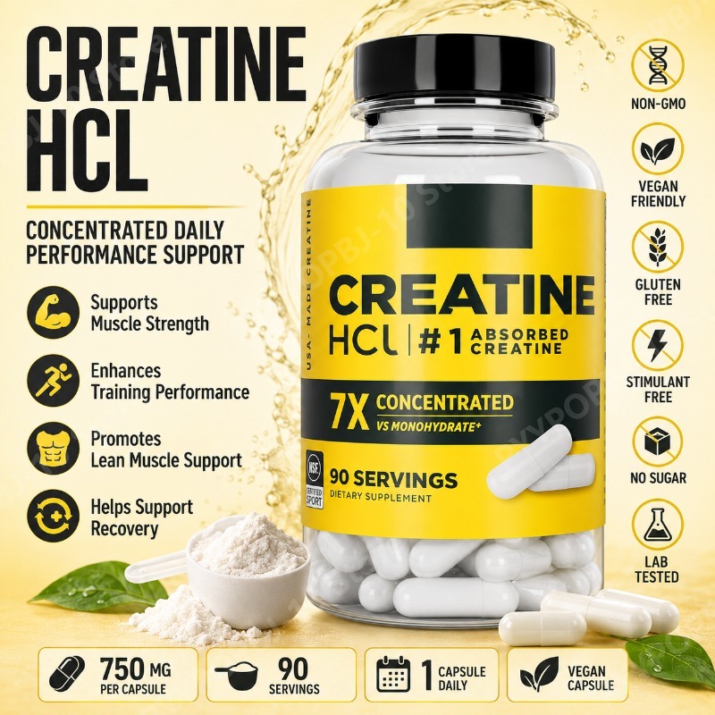 Creatine HCl 750mg 90 Capsules - огляд і ціна Nutrition Fitness Supplements