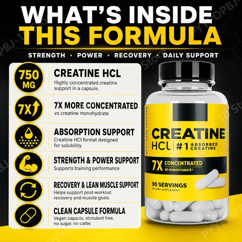 Creatine HCl 750mg 90 Capsules - огляд і ціна Nutrition Fitness Supplements