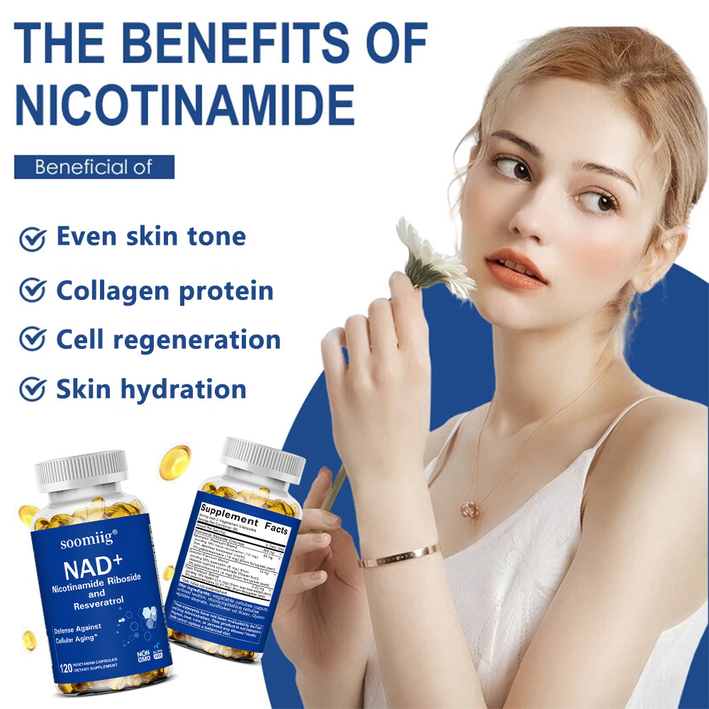NAD Supplement - with Nicotina - огляд і ціна Resveratrol Capsule Anti Aging