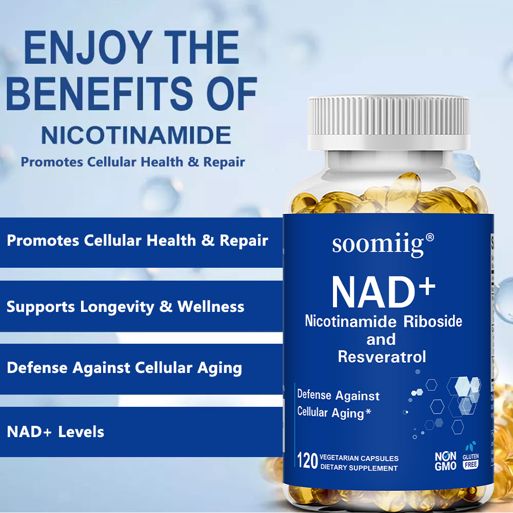 NAD Supplement - with Nicotina - огляд і ціна Resveratrol Capsule Anti Aging