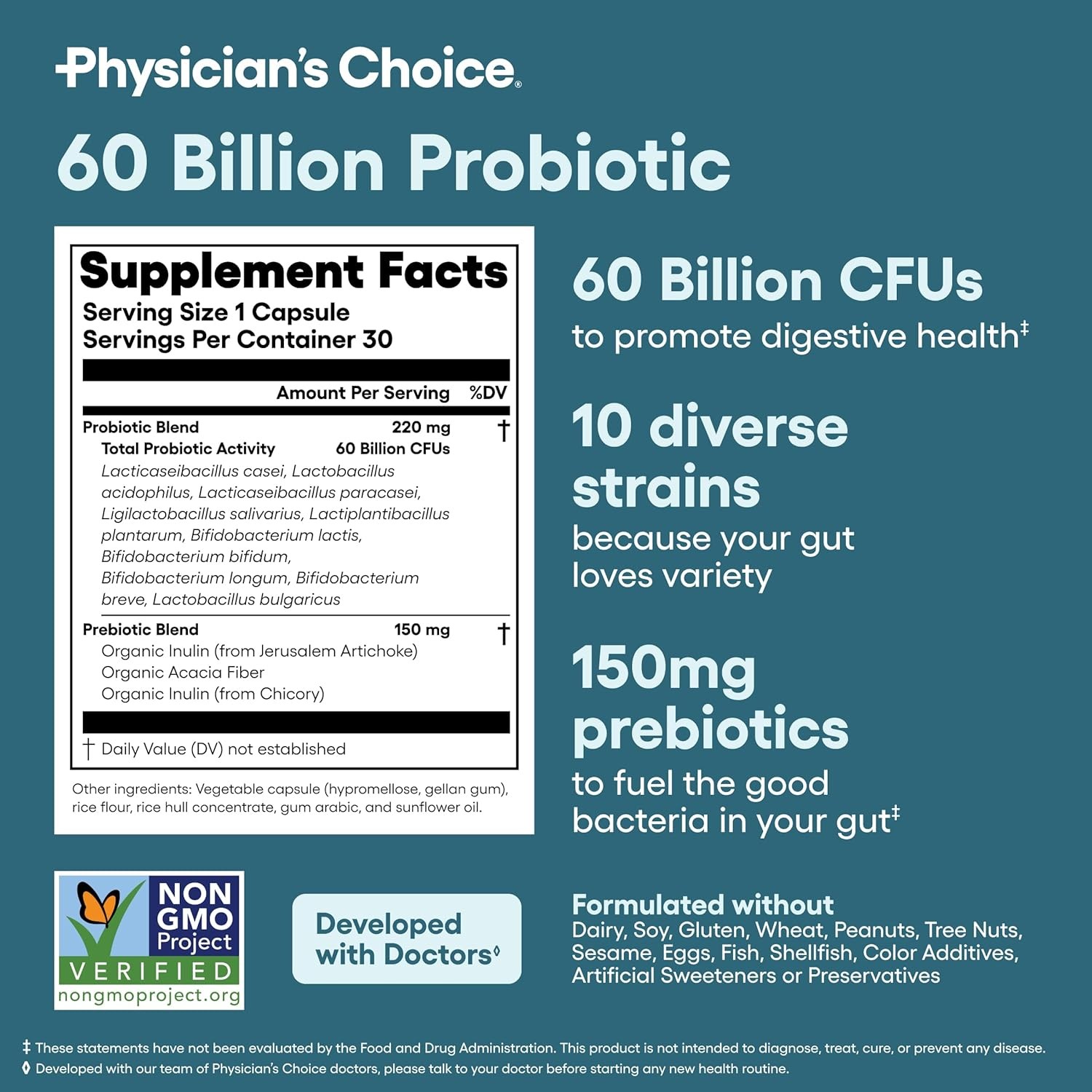 Probiotics 60 Billion CFU - Mu - огляд і ціна Digestive Enzyme Blend
