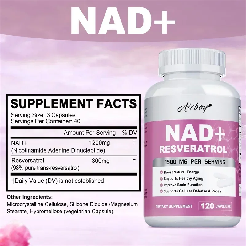 NAD + Resveratrol - Support Ce - огляд і ціна Resveratrol Capsule Anti Aging