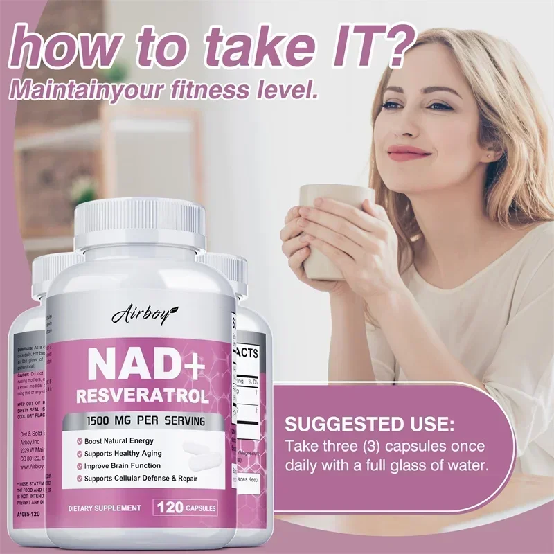 NAD + Resveratrol - Support Ce - огляд і ціна Resveratrol Capsule Anti Aging