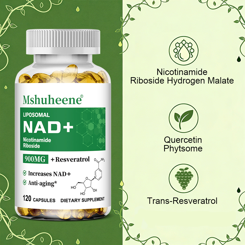 NAD+ Booster Capsules with Que - огляд і ціна Resveratrol Capsule Anti Aging