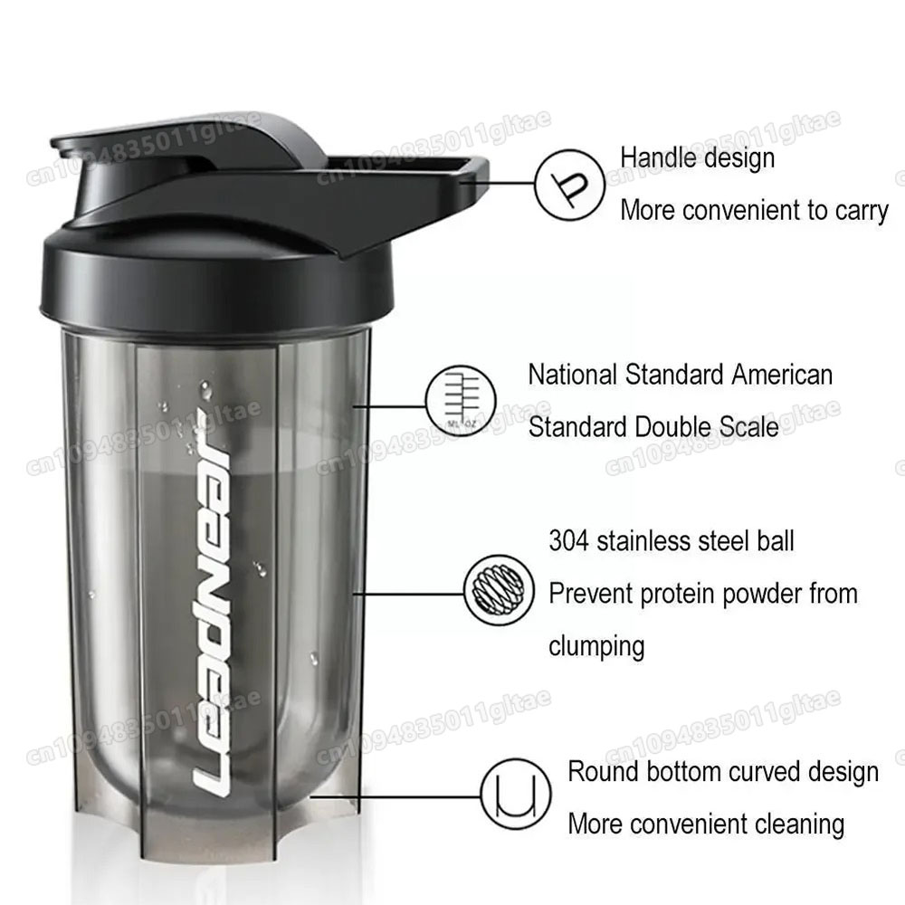 500ML Portable Protein Powder  - огляд і ціна Protein Shaker Bottle