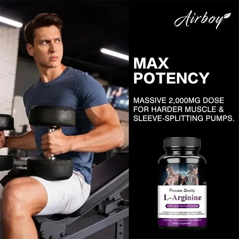 Men's L Arginine Capsules Supp - огляд і ціна Pre Workout Supplement
