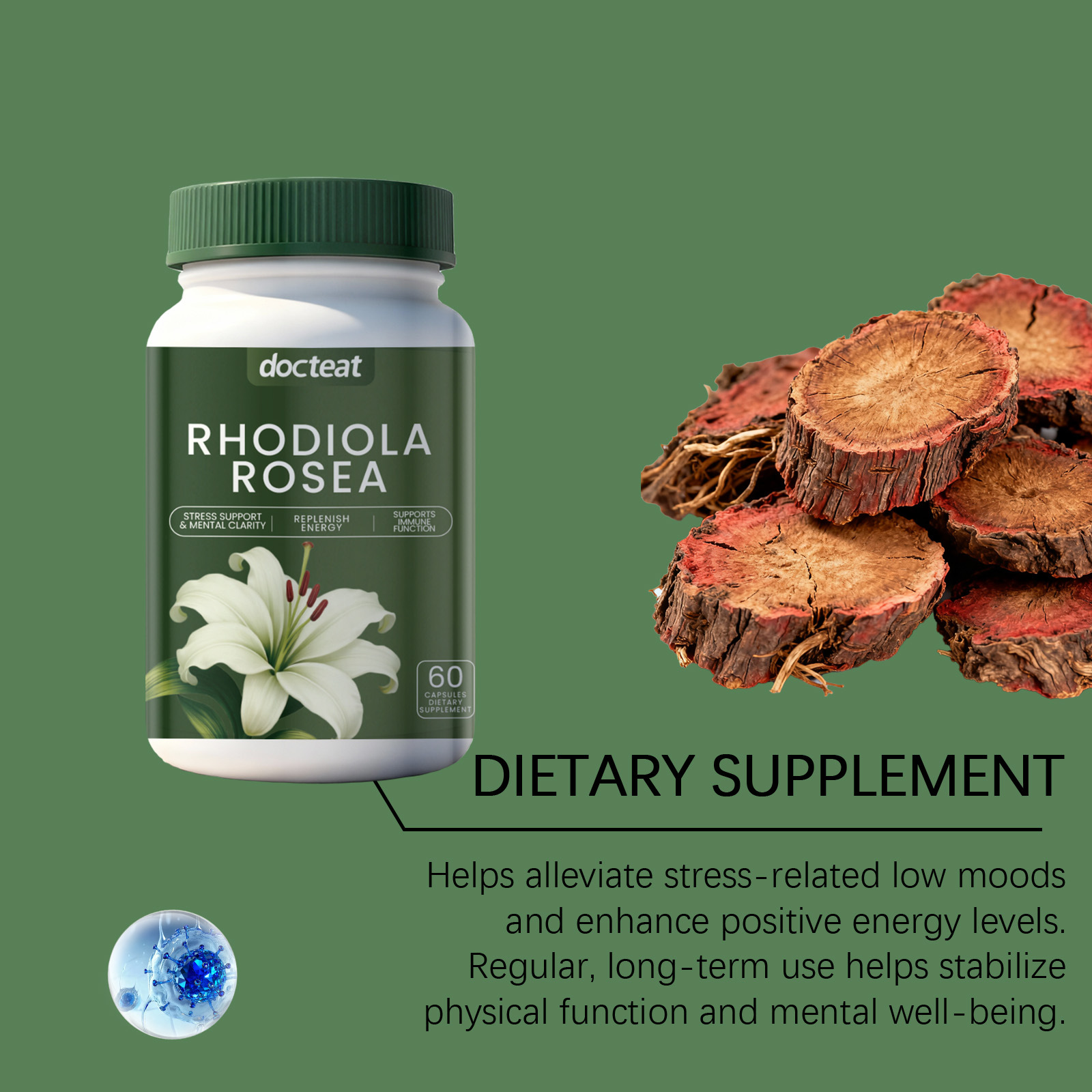 DOCTEAT Men's Health Capsules  - огляд і ціна Nutrition Fitness Supplements