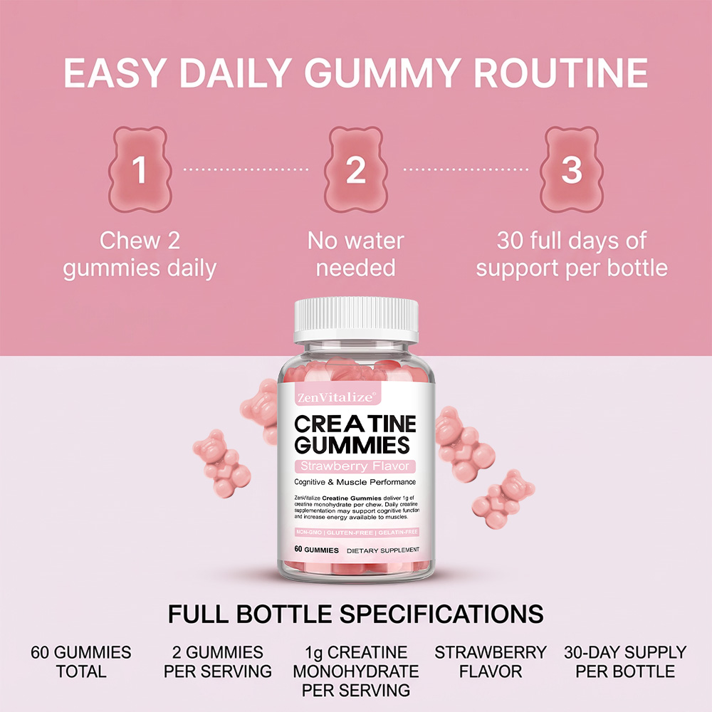Creatine Gummies, Pre & Post W - огляд і ціна Pre Workout Supplement