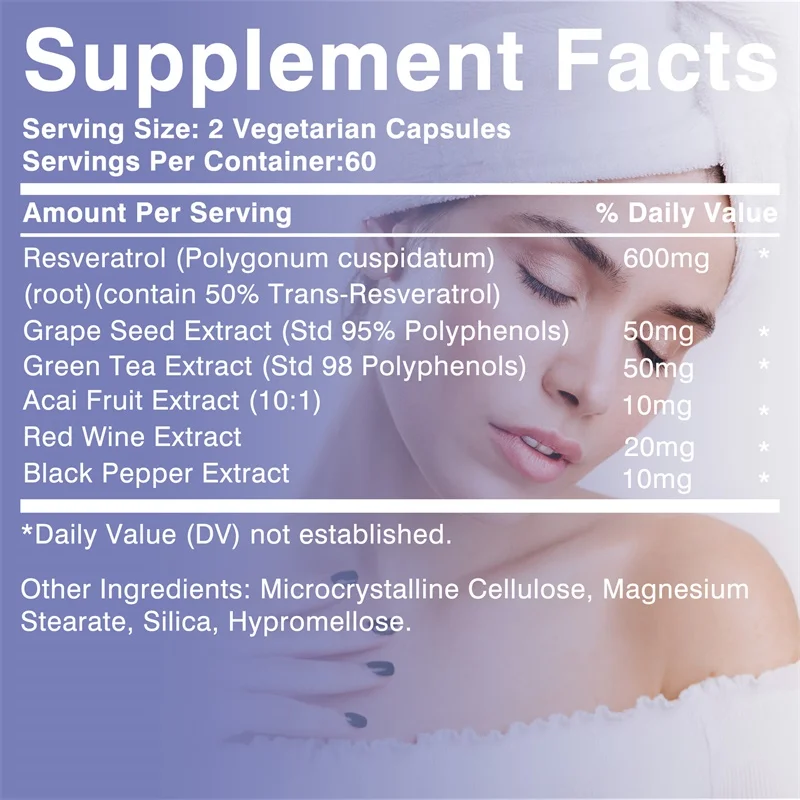 Resveratrol Capsules - Antioxi - огляд і ціна Resveratrol Capsule Anti Aging