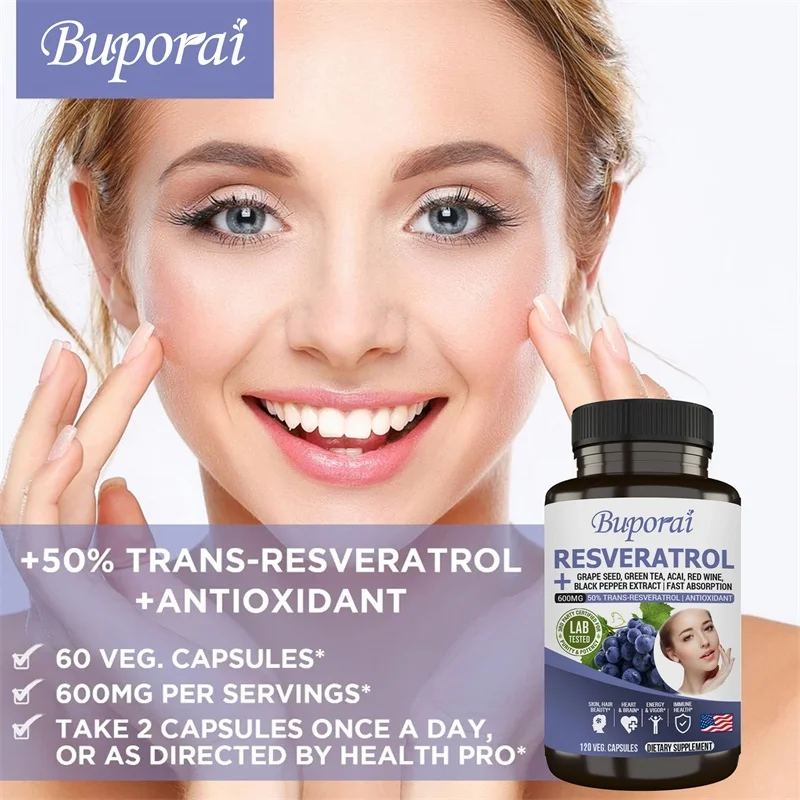 Resveratrol Capsules - Antioxi - огляд і ціна Resveratrol Capsule Anti Aging