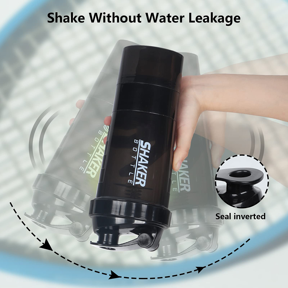 3 Layers Shaker Protein Bottle - огляд і ціна Protein Shaker Bottle