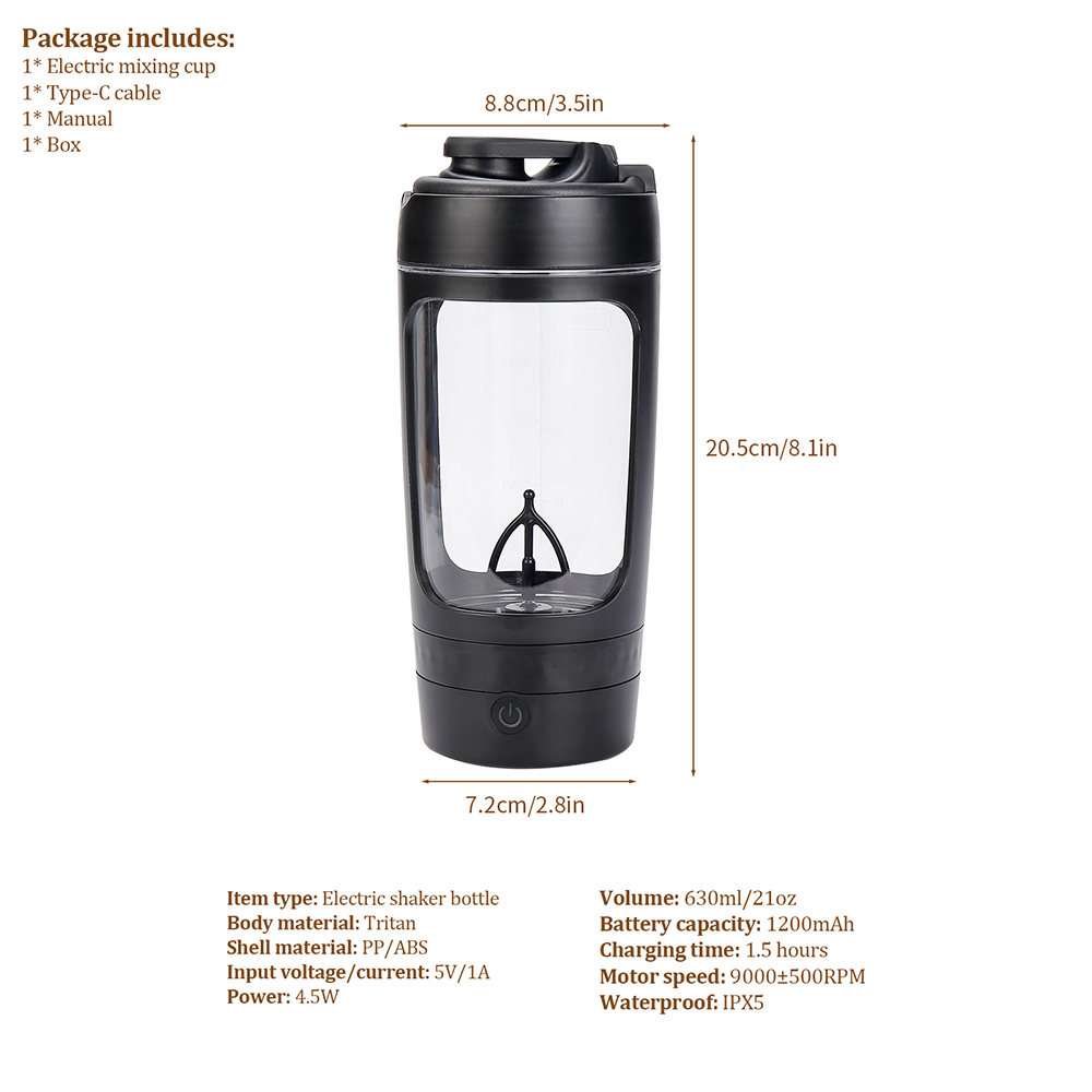 630ml Electric Shaker Bottle P - огляд і ціна Protein Shaker Bottle