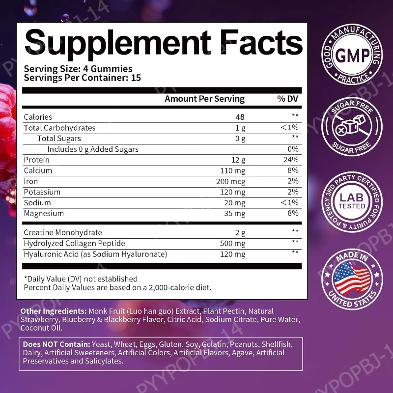 Protein Gummies with Whey Crea - огляд і ціна Nutrition Fitness Supplements