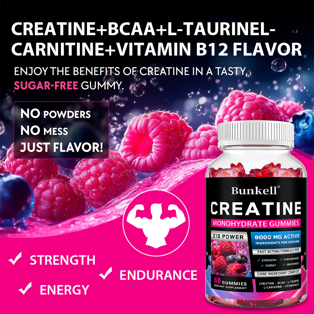 Creatine Monohydrate Gummies - - огляд і ціна Pre Workout Supplement