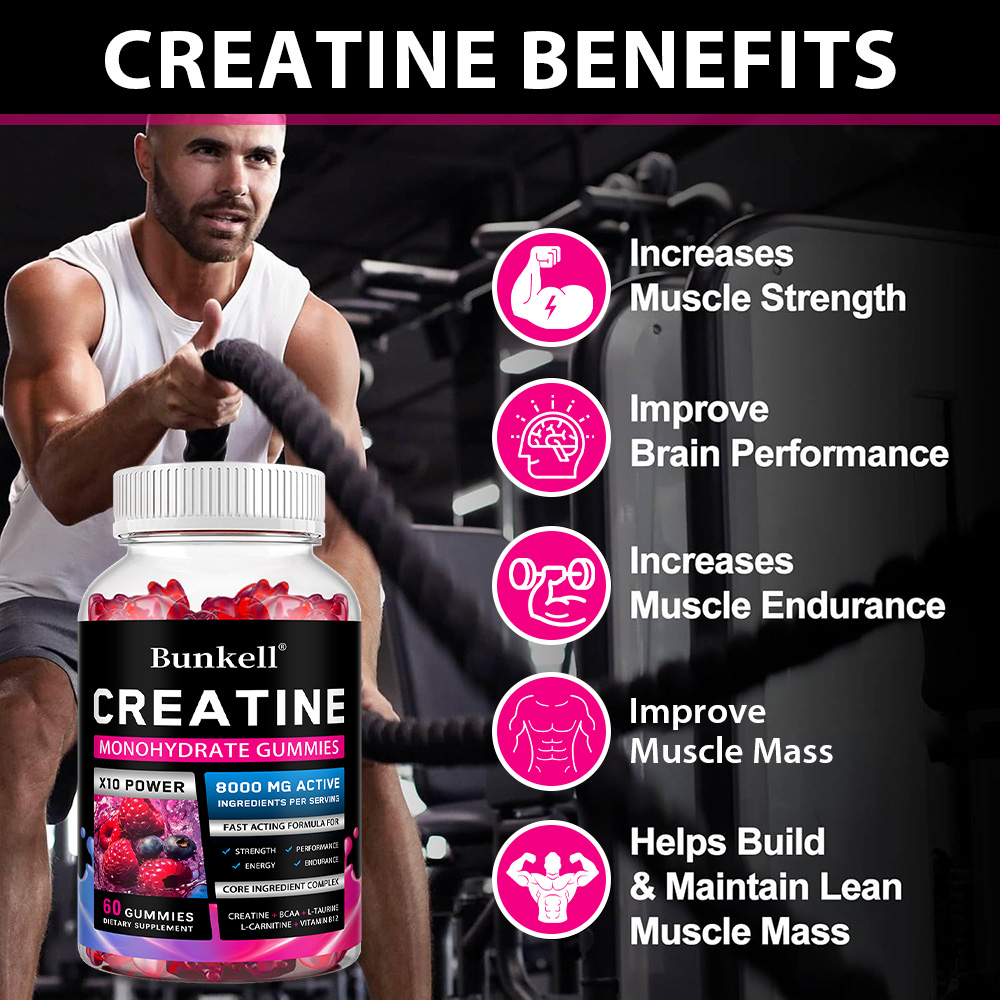 Creatine Monohydrate Gummies - - огляд і ціна Pre Workout Supplement