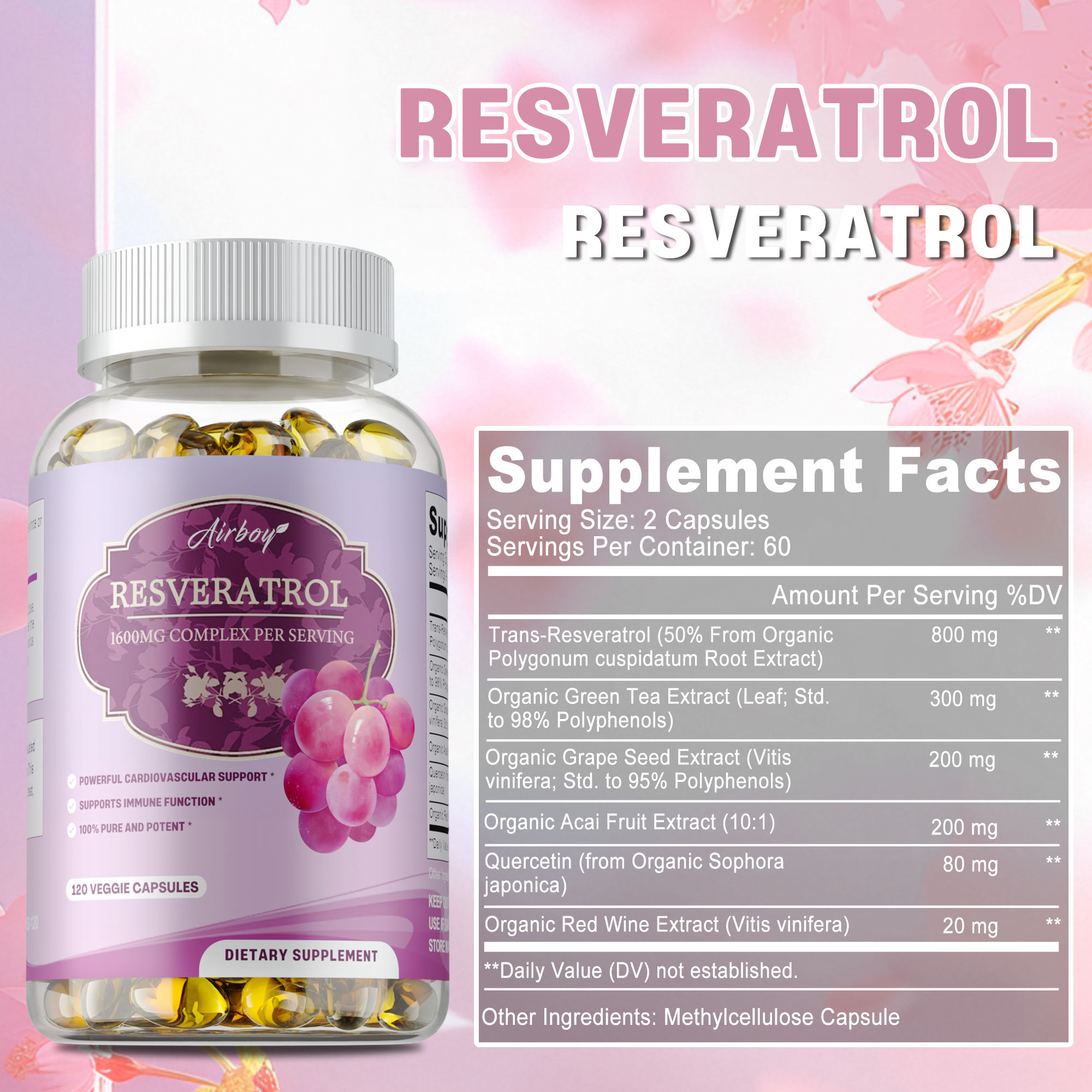 Resveratrol Capsules - Enhance - огляд і ціна Resveratrol Capsule Anti Aging