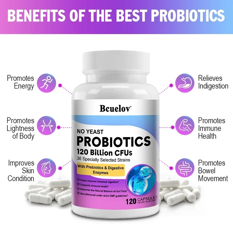 Probiotics 120 Billion CFU 36  - огляд і ціна Digestive Enzyme Blend
