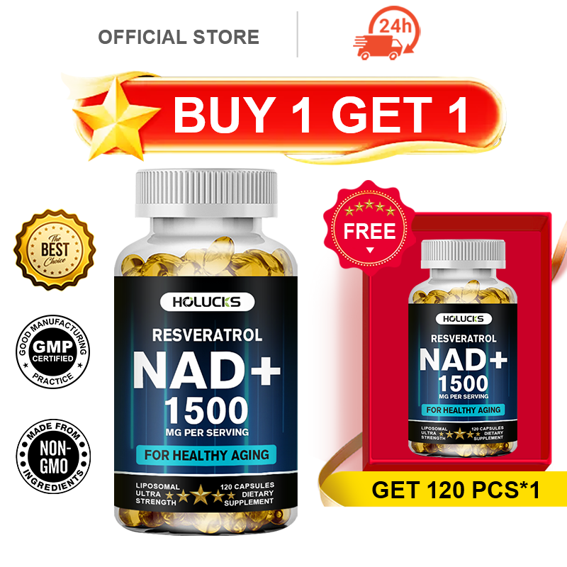 HOLUCKS NAD+ Capsules, with NA - огляд і ціна Resveratrol Capsule Anti Aging