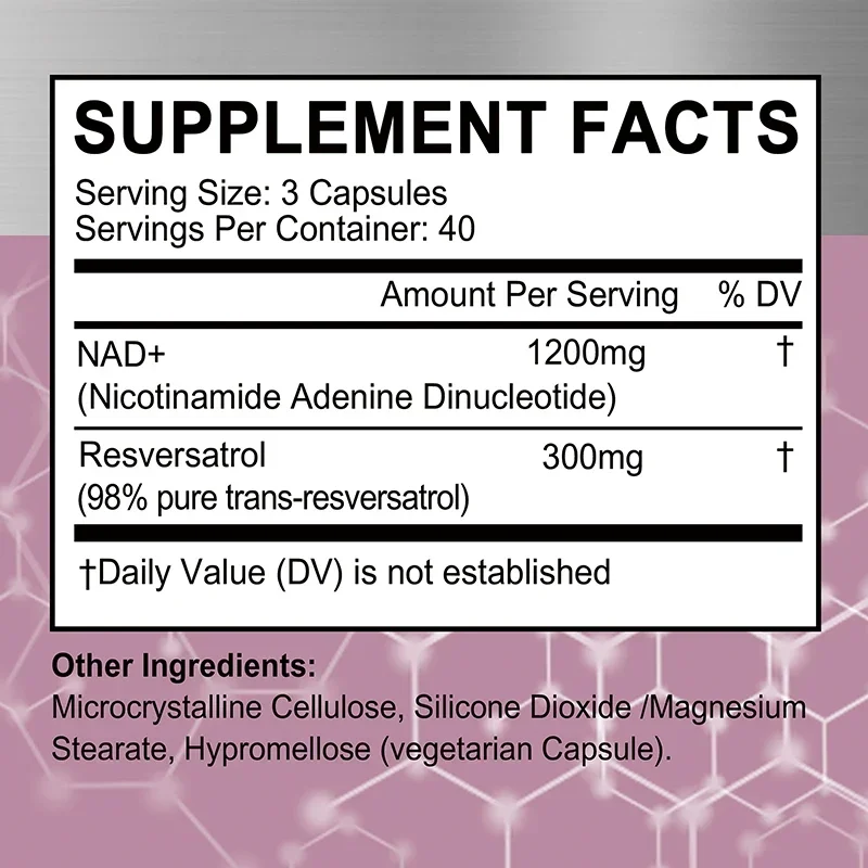 NAD+ Resveratrol Supplements - - огляд і ціна Resveratrol Capsule Anti Aging