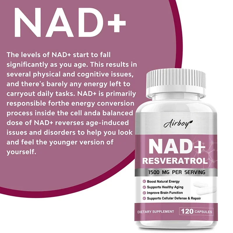 NAD+ Resveratrol Supplements - - огляд і ціна Resveratrol Capsule Anti Aging