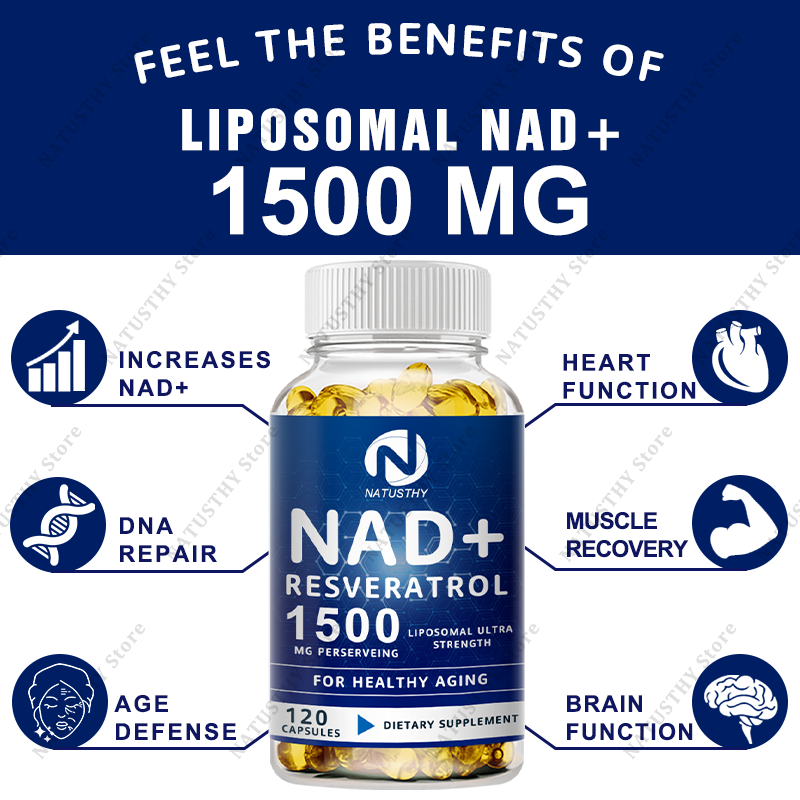 NAD Capsules Supplements - Wit - огляд і ціна Resveratrol Capsule Anti Aging